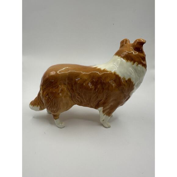Beswick "Lochinvar of Lady Park" Porcelain Red White Collie Figurine #1791 - Picture 4 of 11